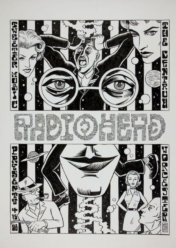 Radiohead Concert at The Centrum Poster Artwork, in Adan
